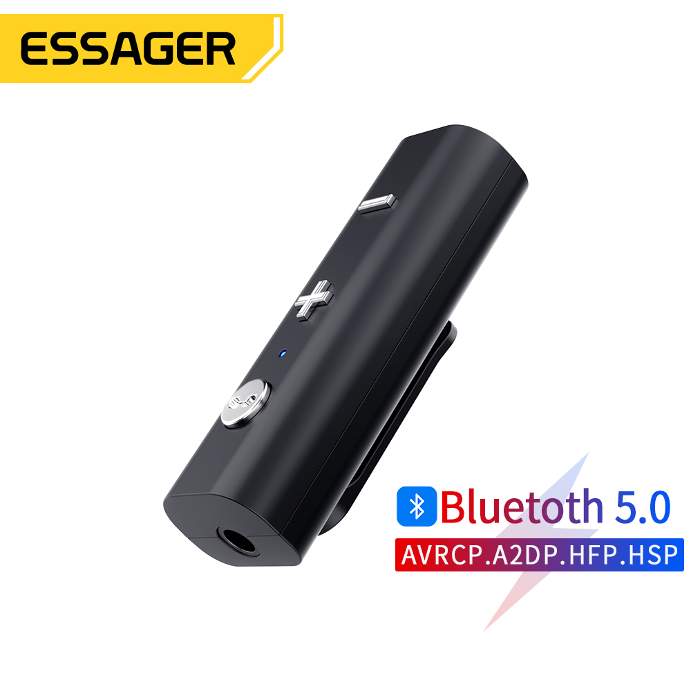 Receptor Bluetooth 4.1 Wireless Adapter Bateria Jack Aux 3.5mm Audio Music  Negro