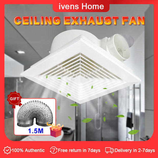 Suspended Ceiling Exhaust Fan 8 Inch Living Room Bathroom Duct Air Vent ...