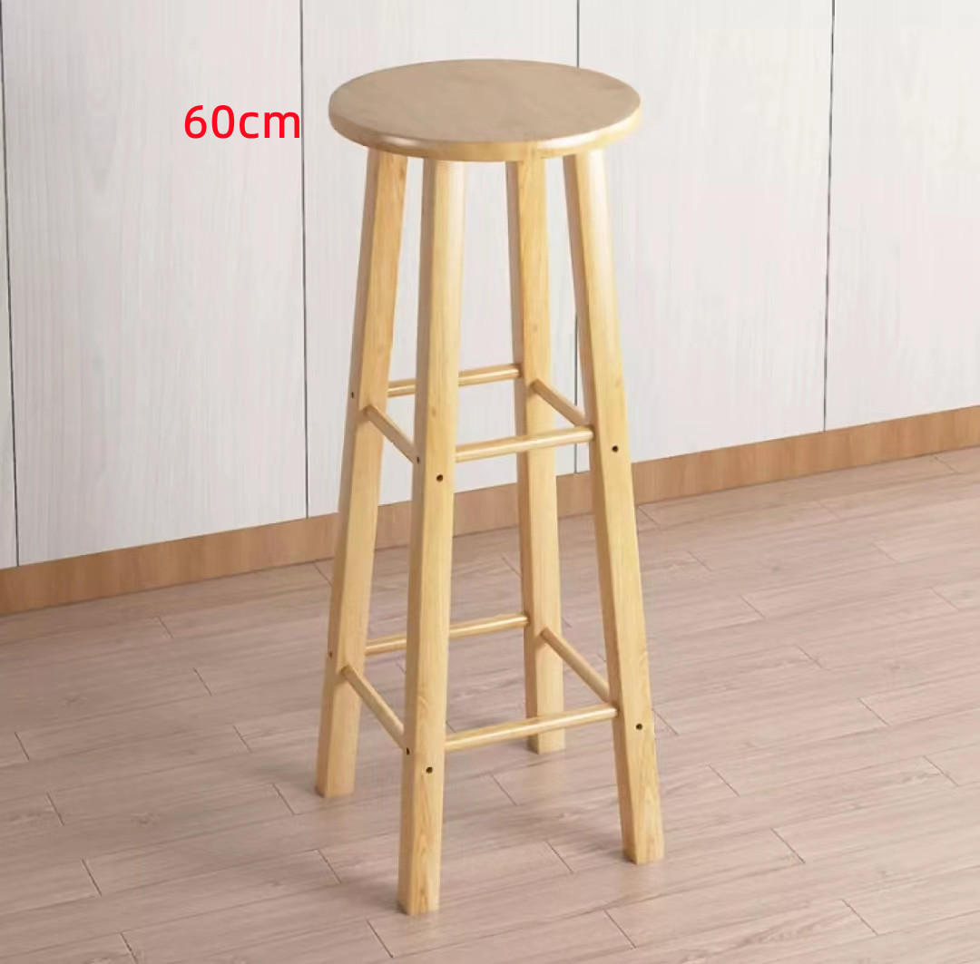 highquality stool chair Wooden Round Seat High Stool （80cm 70cm 60cm