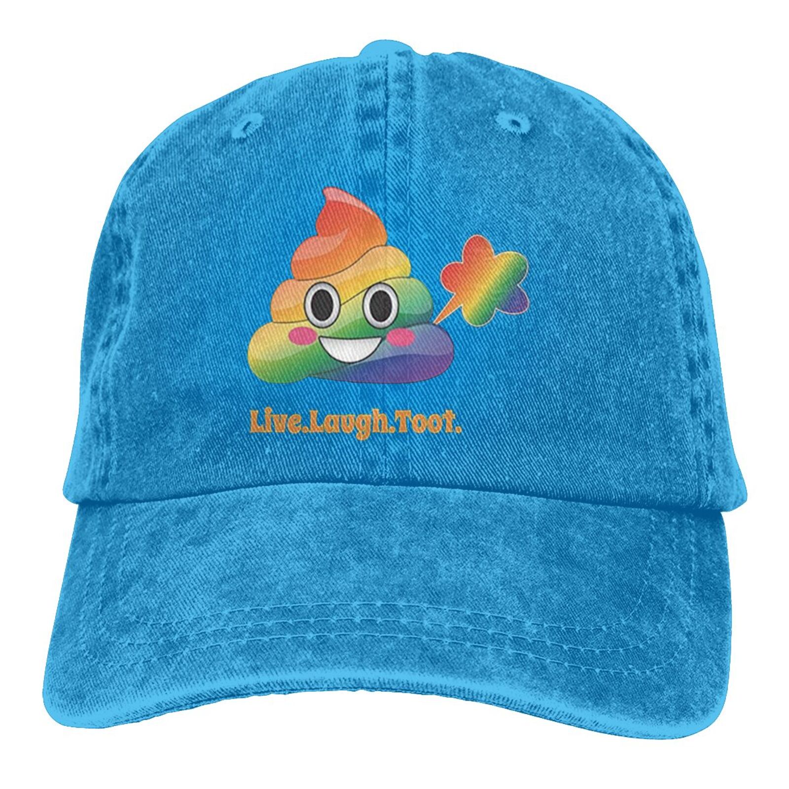 Live Laugh Toot Poop Emoji Fart Loading Zone Pj Fashion Snapback Cap Friend Gift