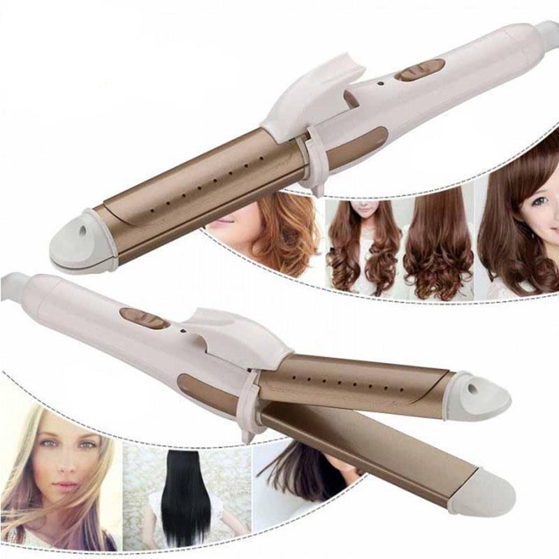 2 in 1 Mini Hair Straightener Curling Wand Flat Iron Hair Curler Styler Portable Multifunctional Home Dual purpose Curling Iron Lazada PH