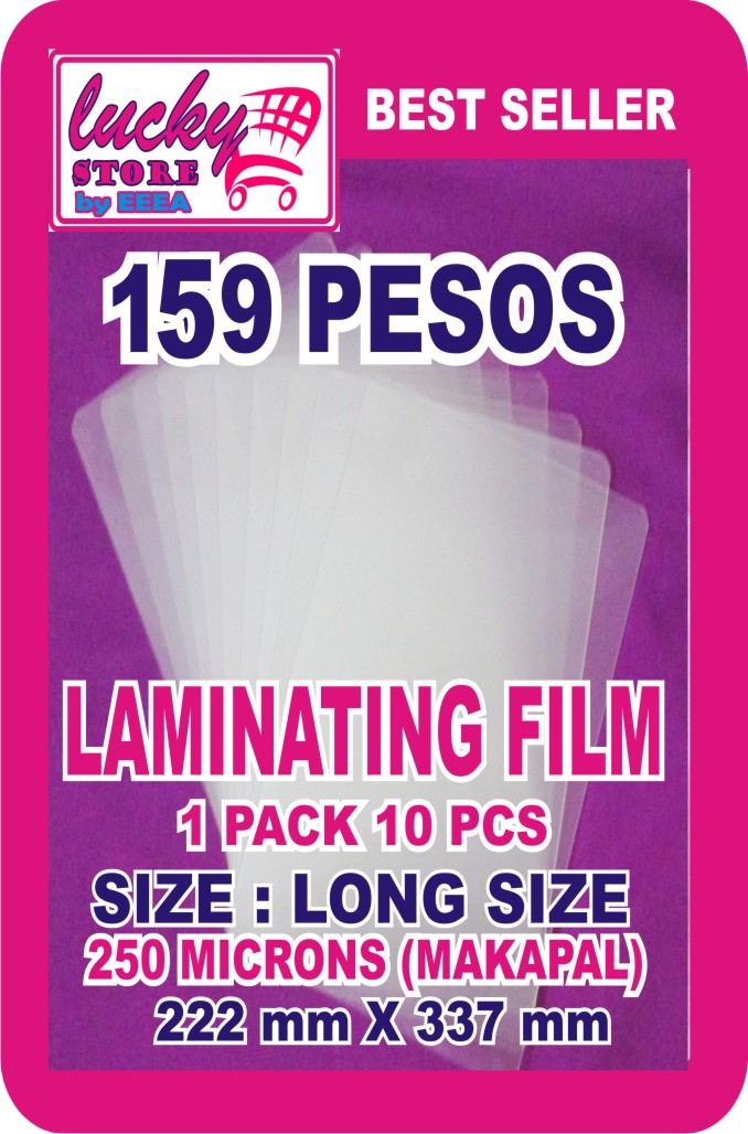 LAMINATING FILM LONG SIZE (250 microns makapal) Lazada PH