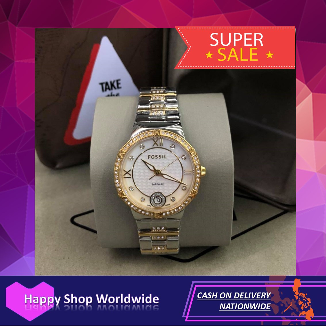 fossil sapphire watch