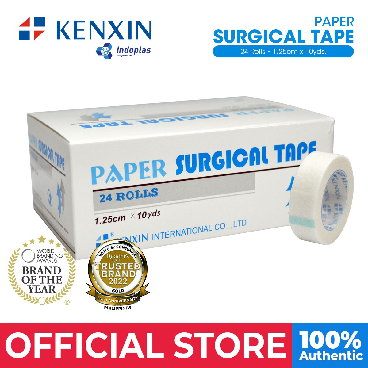 Indoplas Kenxin Paper Surgical Tape 1/2