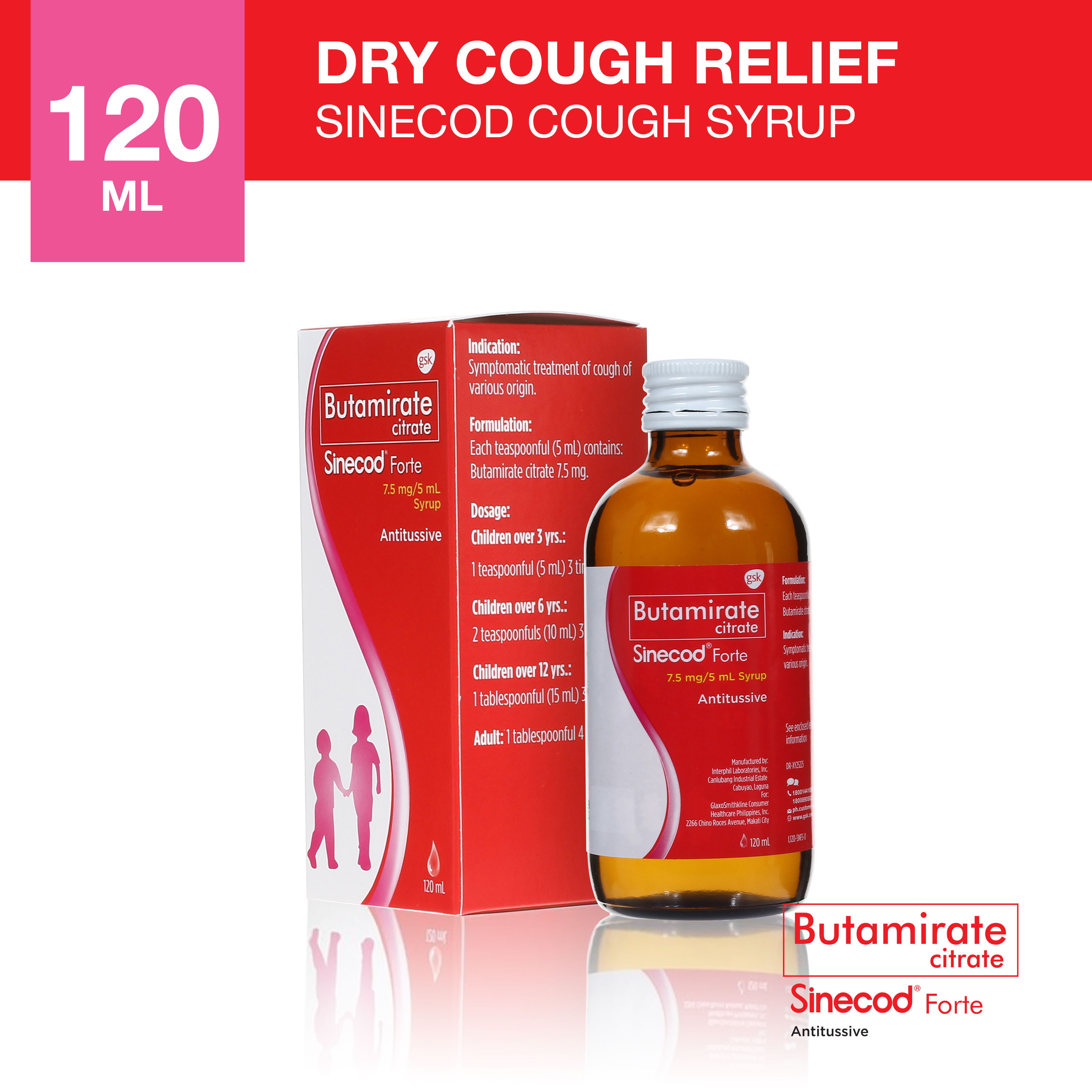 Dry cough syrup