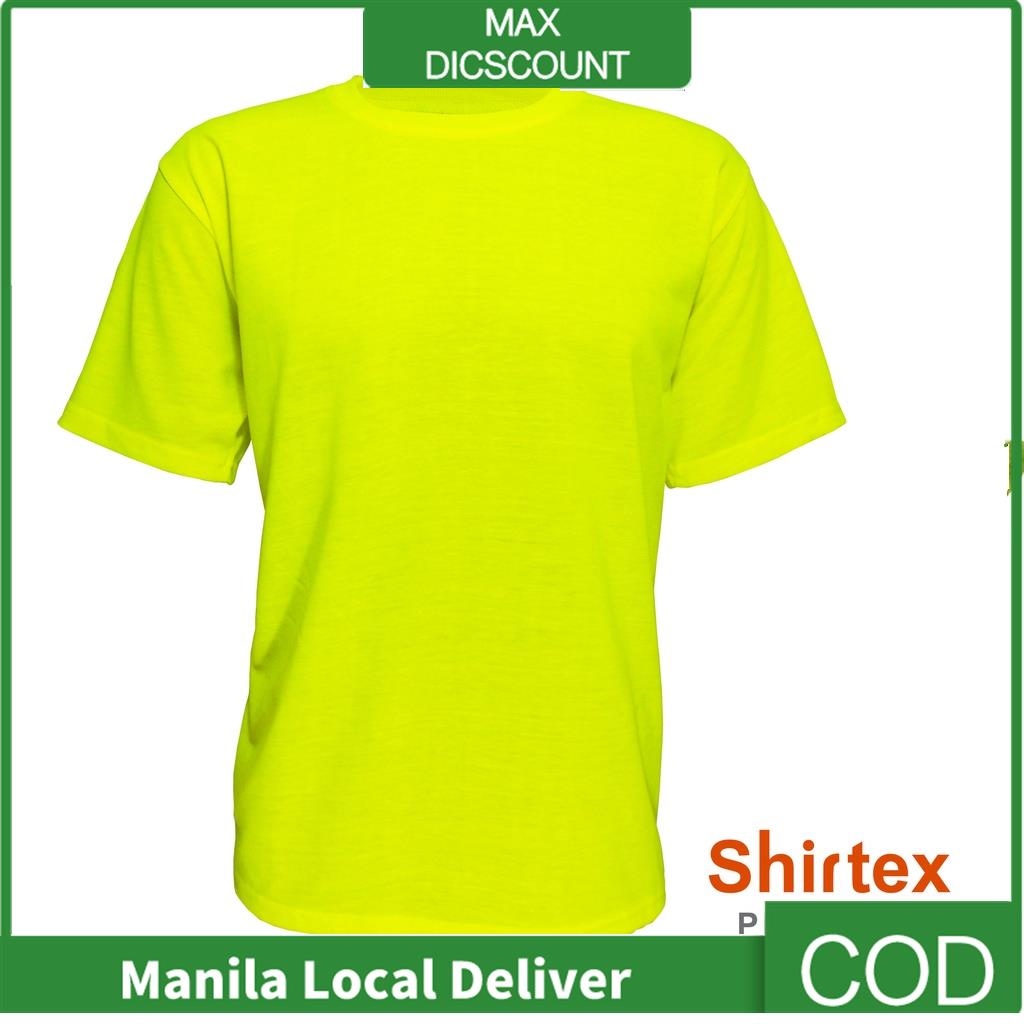 Neon Color T-Shirts - Casual Wear - SHIRTEX PREMIUM RED LABEL