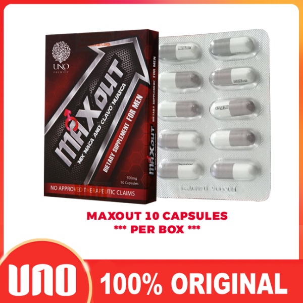 UNO 100 Original Maxout Dietary Supplement for Men and Women 500mg Capsule Lazada PH