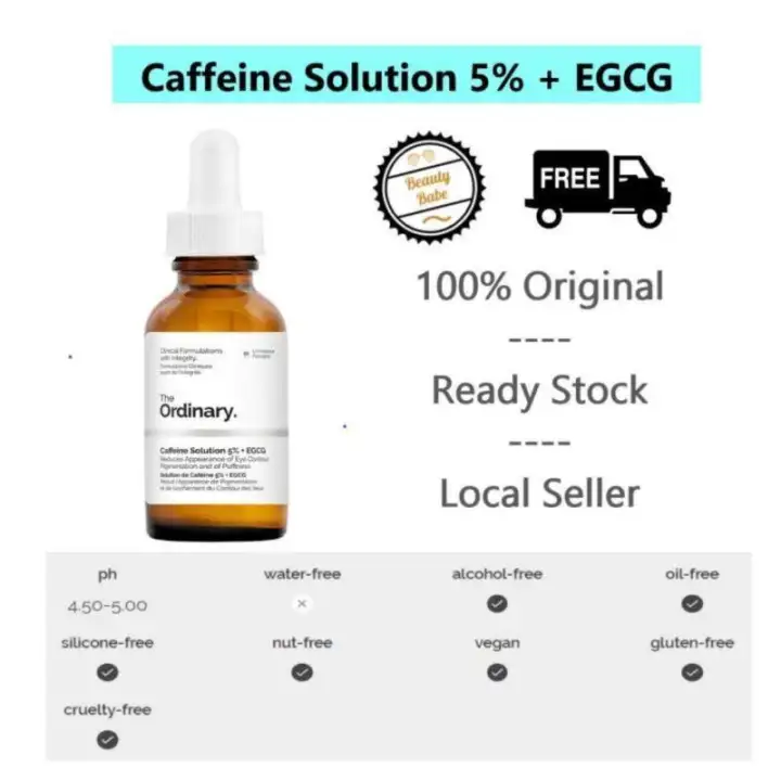 the ordinary caffeine solution wrinkles