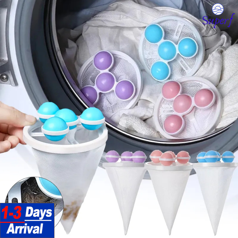 Washing Machine Lint Catcher Filter Mesh Bag Clean Ball Bag - Temu