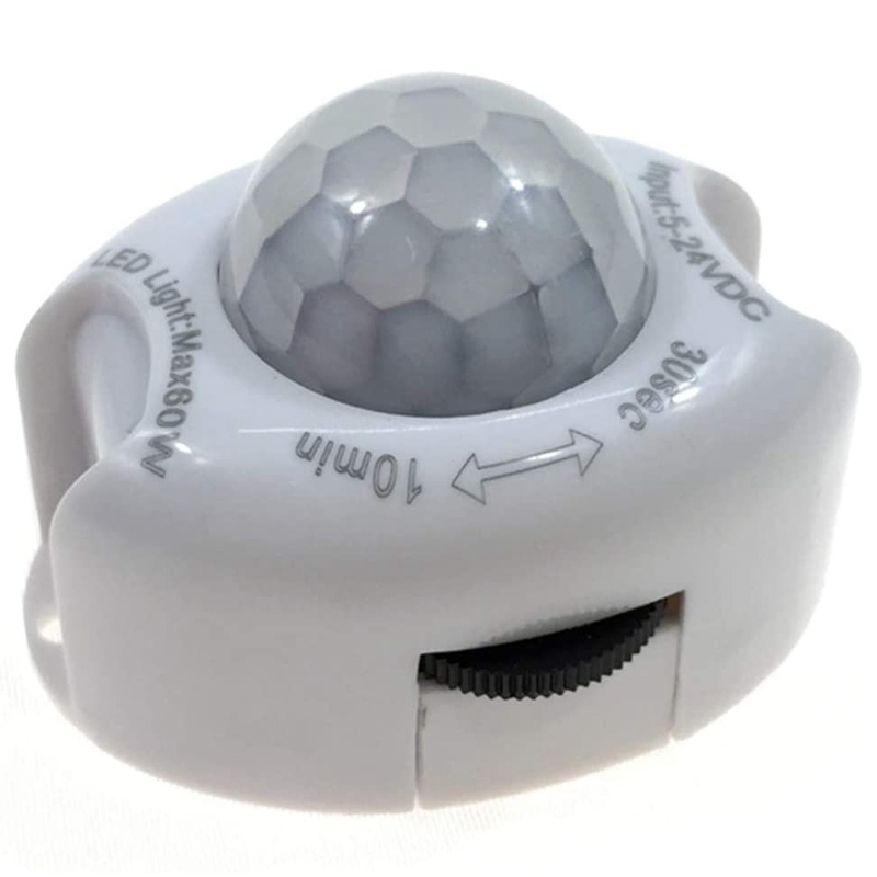 Pir infrared motion sensor detector dc5-24v auto on off timer switch home led light body pir motion sensor lamp