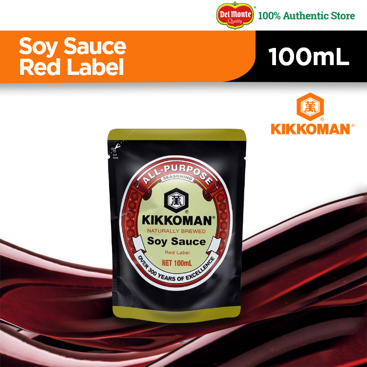 KIKKOMAN Standard Grade Soy Sauce Red Label Naturally Brewed - 100ml ...