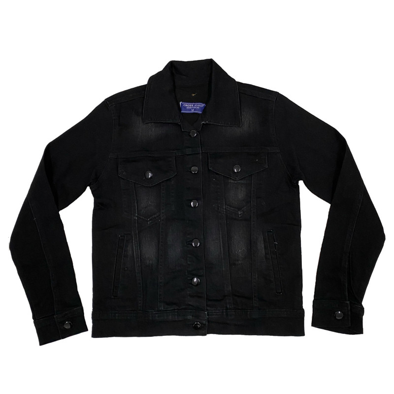 ladies black denim jackets