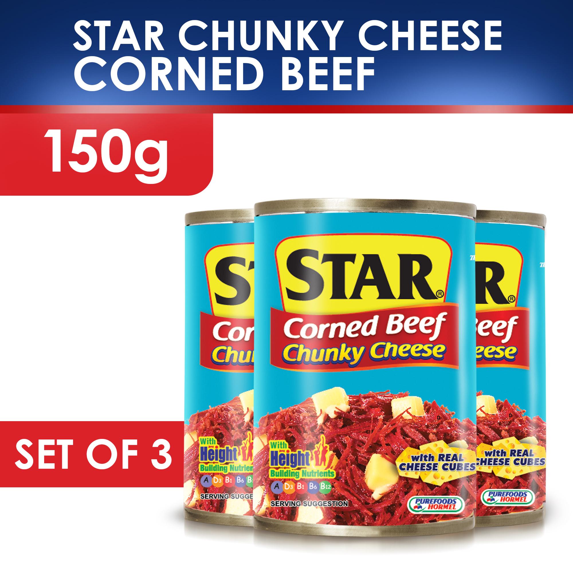 STAR Chunky Cheese Corned Beef 150g x 3