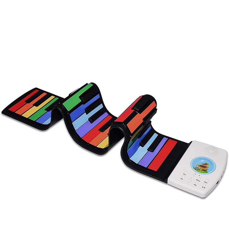 Roll Up Piano for Kids,49 Keys Flexible Electronic Music Piano Keyboard