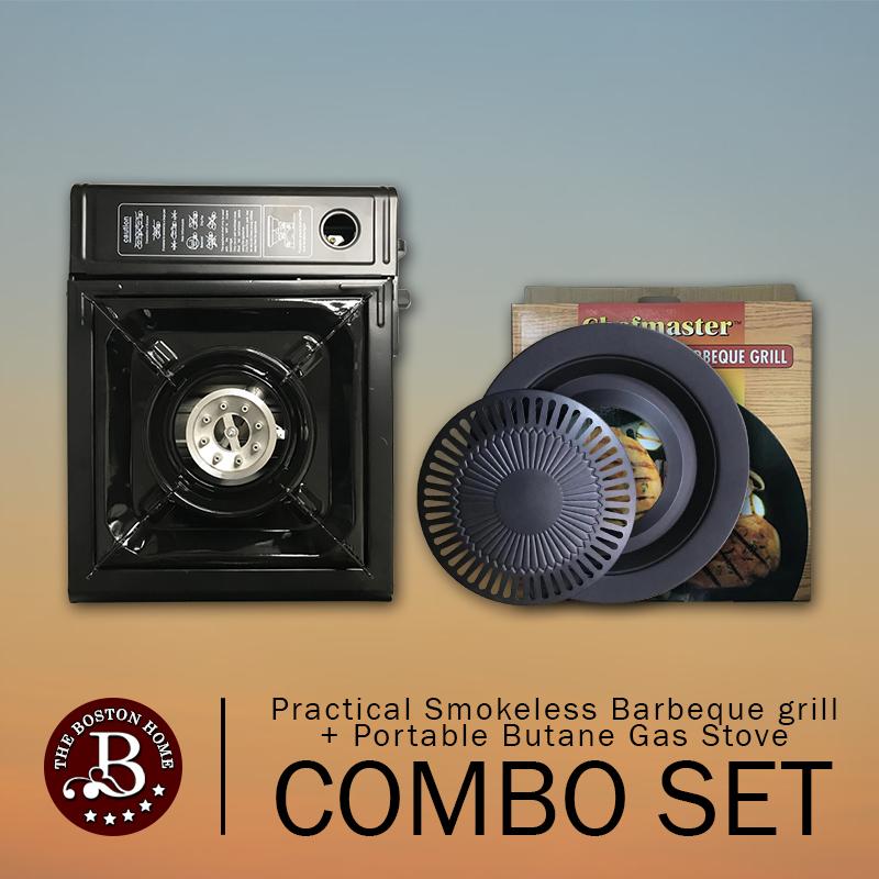 Boston Home Practical Smokeless Barbeque Grill For House Hold Gas Stove