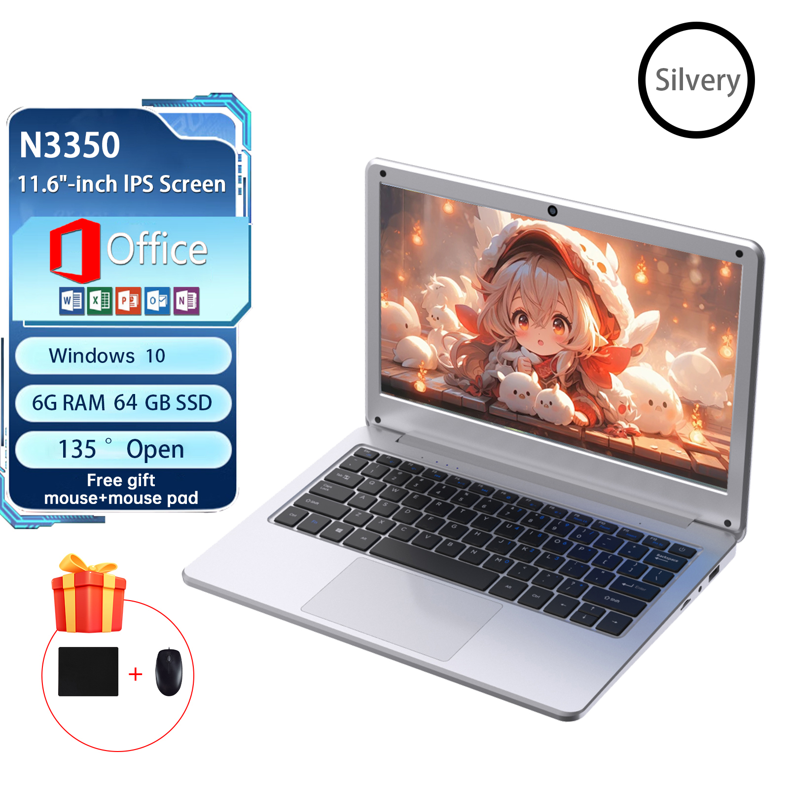 BEEX 2023 Original Cheapest Laptop 15.6 inch Intel Celeron N5095 12GB RAM 512GB SSD Wireless