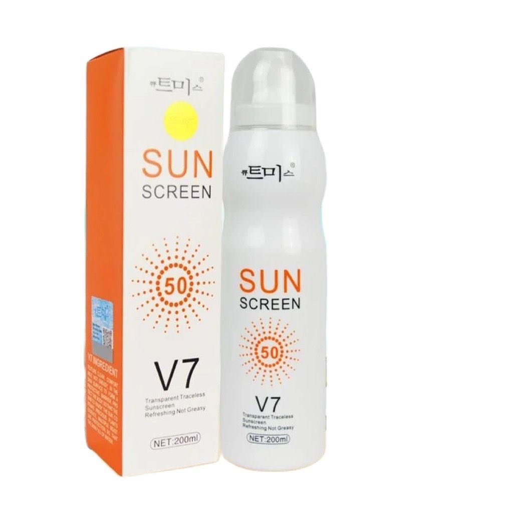 Original Very Effective Instant Whitening SUN SCREEN SPRAY V7 200ML SPF ...