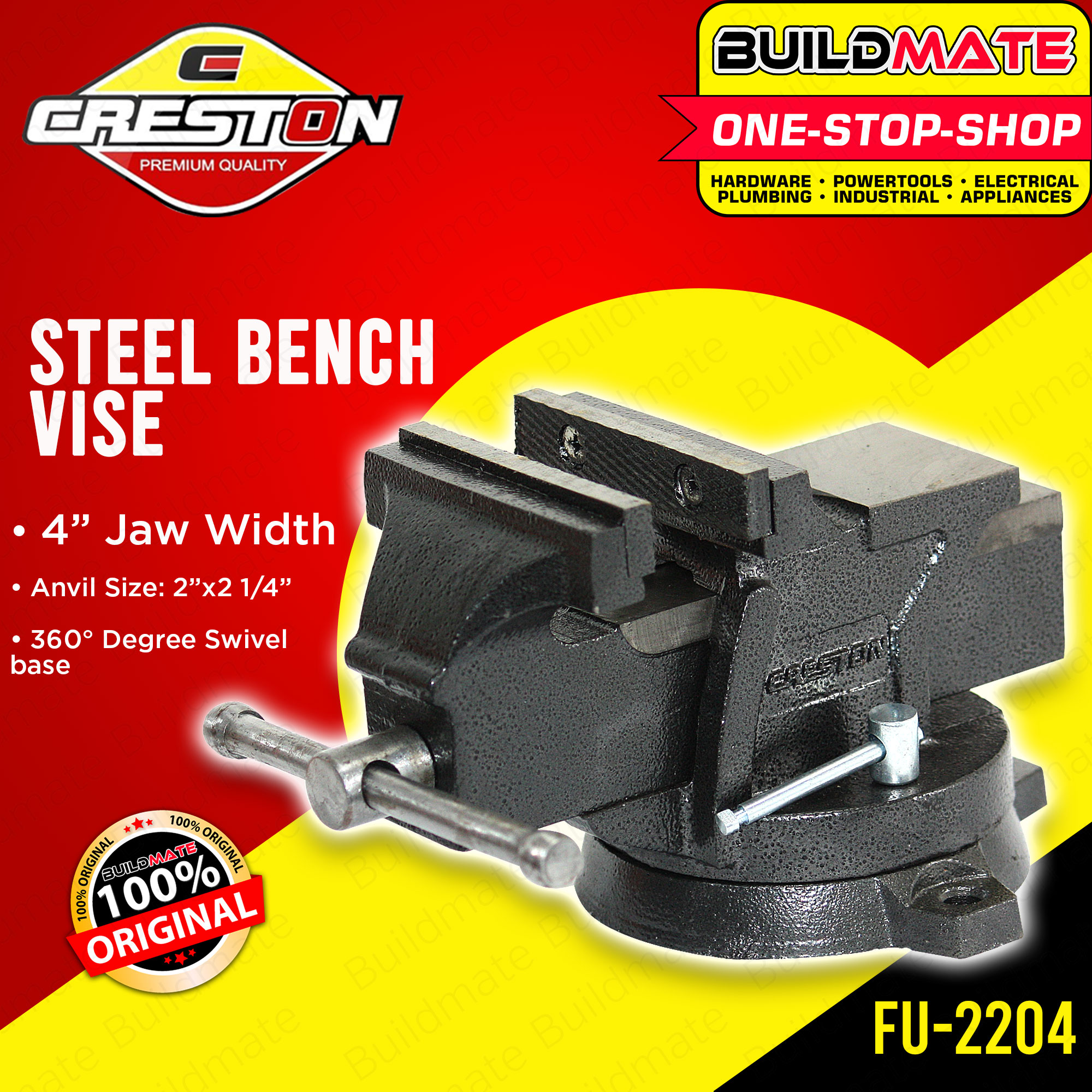 CRESTON Steel Bench Vise 4\