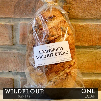 Wildflour Cranberry Walnut Bread Loaf (Approx. 395g)