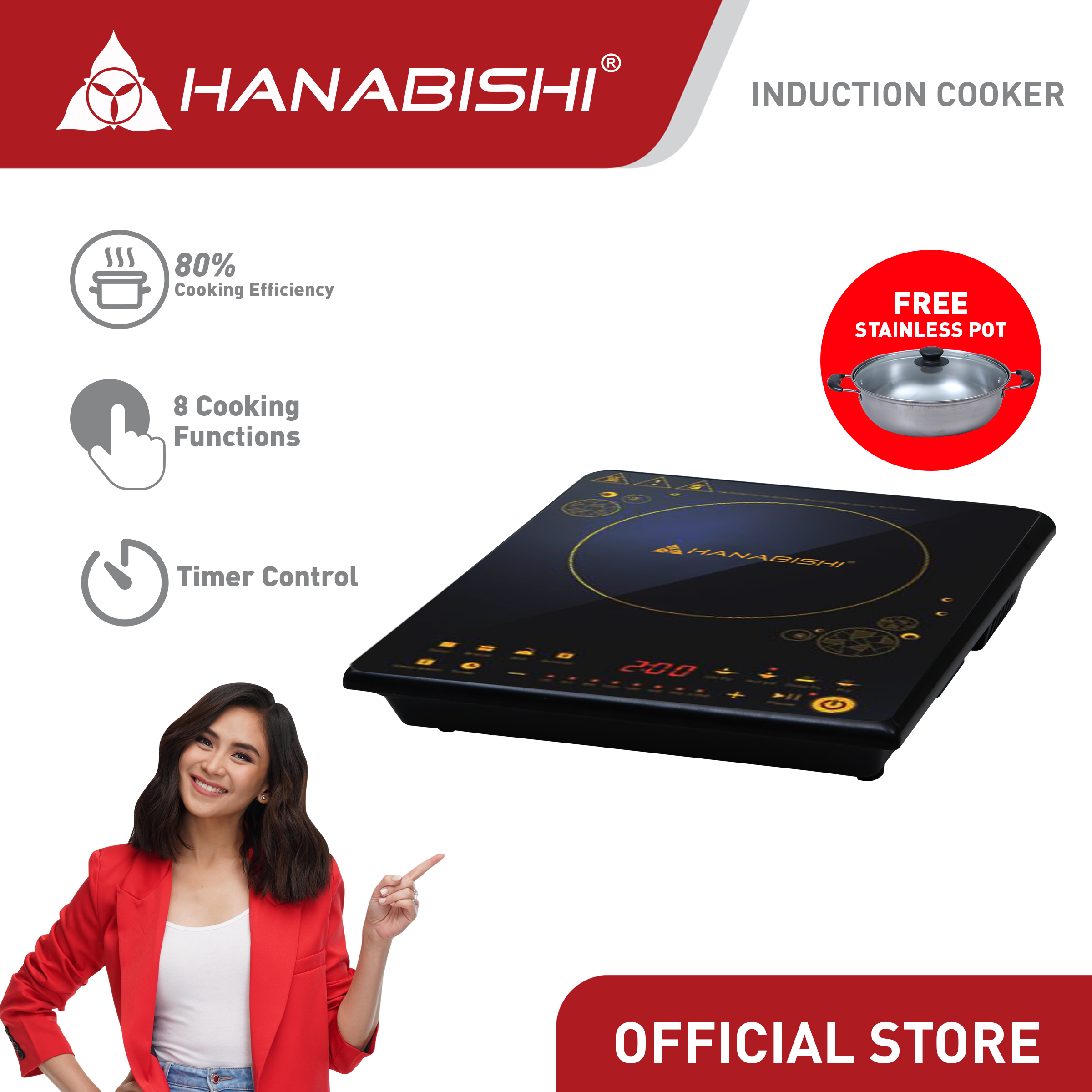 Hanabishi Induction Cooker HIC200 Lazada PH