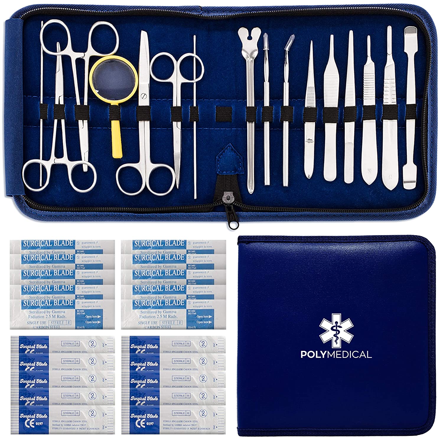 Advanced Dissection Kit 37 Pieces Total High Grade Stainless Steel