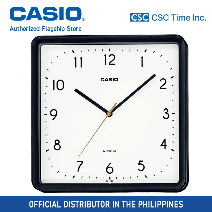 Casio Wall Clock (IQ1521DF) White 250mm x 250mm x 41mm Lazada PH