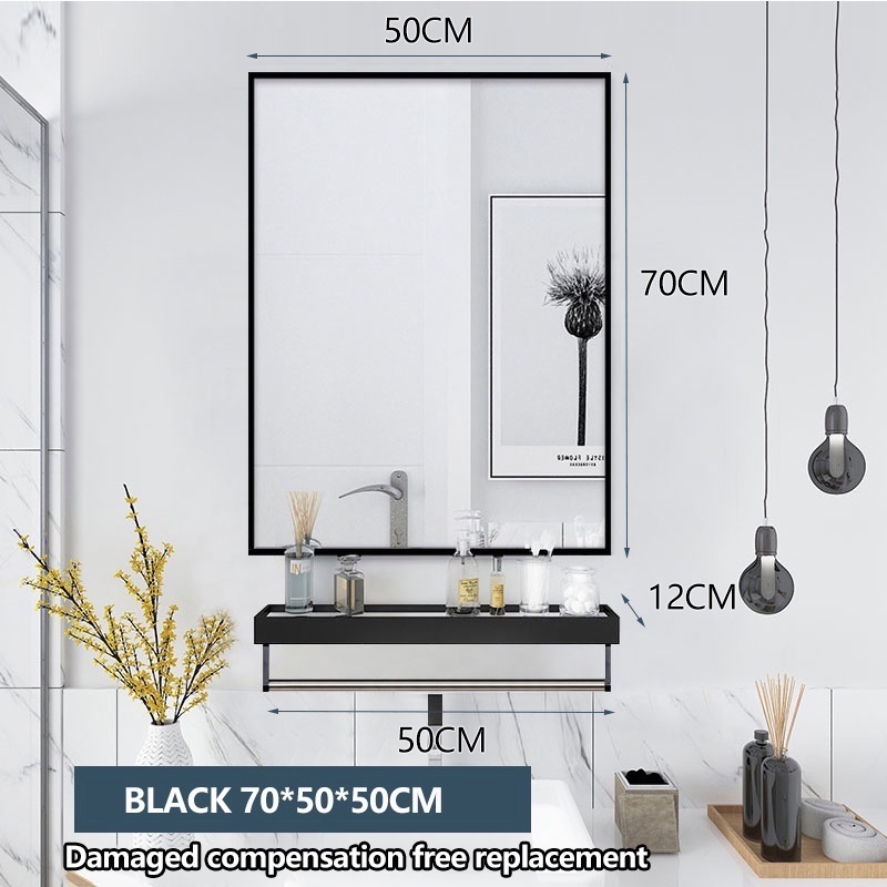 【Warranty&HD Explosionproof Mirror】Rectangle Bathroom Mirror Wall