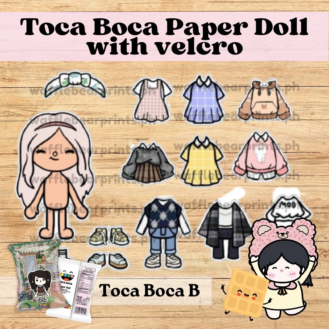 Toca Boca B Paper Doll with Velcro | Lazada PH