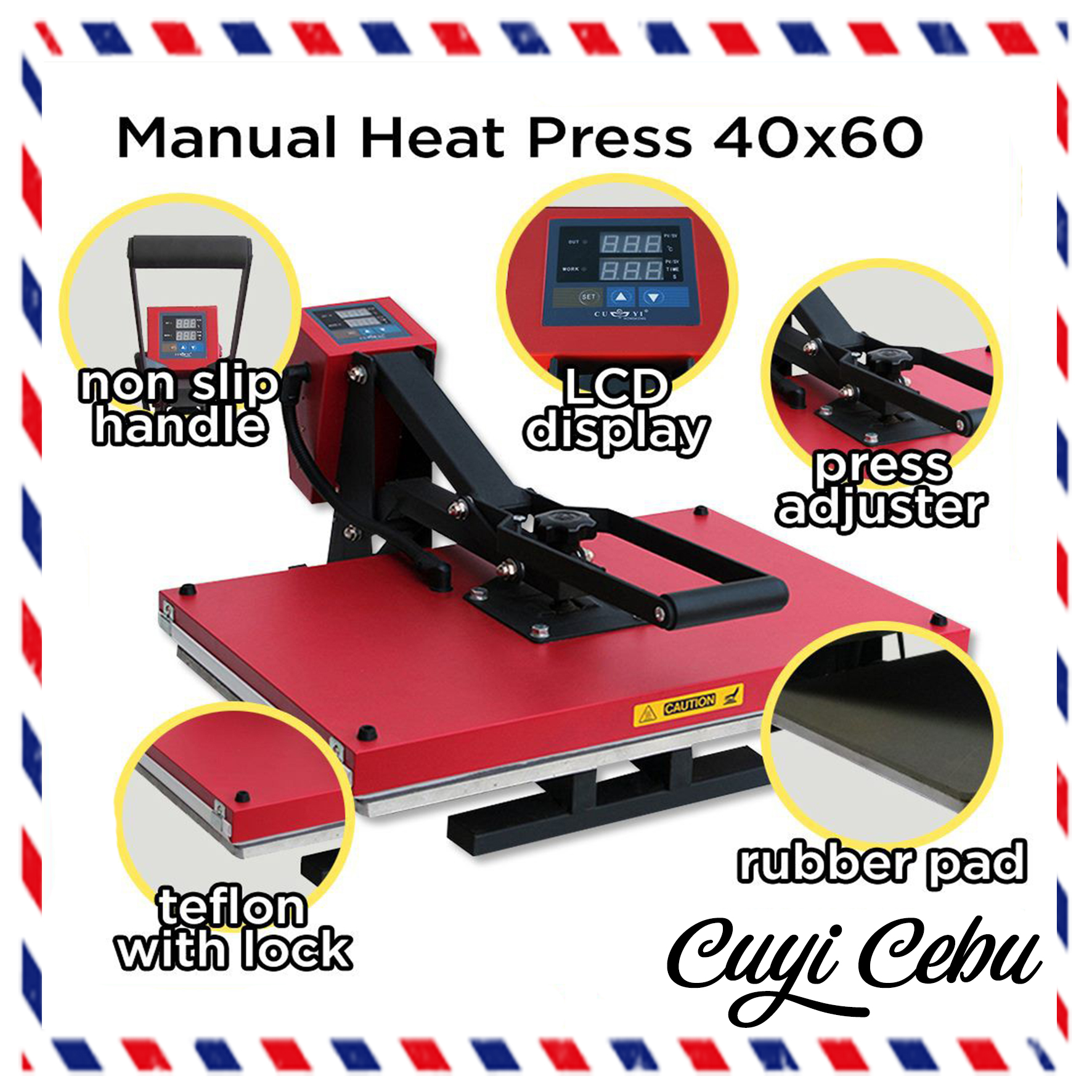 1 Unit Cuyi Heat Press Machine A2 16x24 Inches Cuyi Cebu Lazada Ph 5472