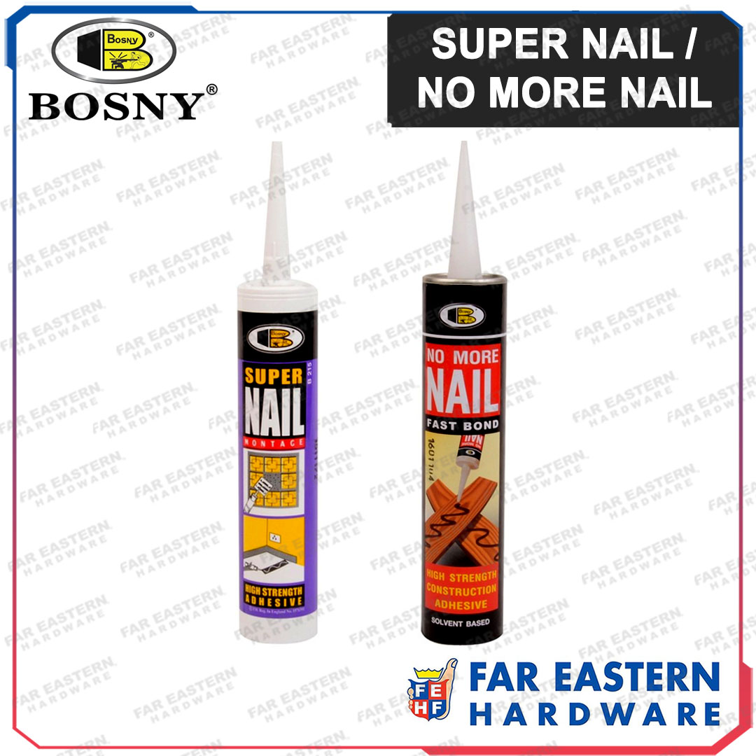 BOSNY Super Nail / No More Nail Fast Nail Bond High Strength Adhesive |  Lazada PH