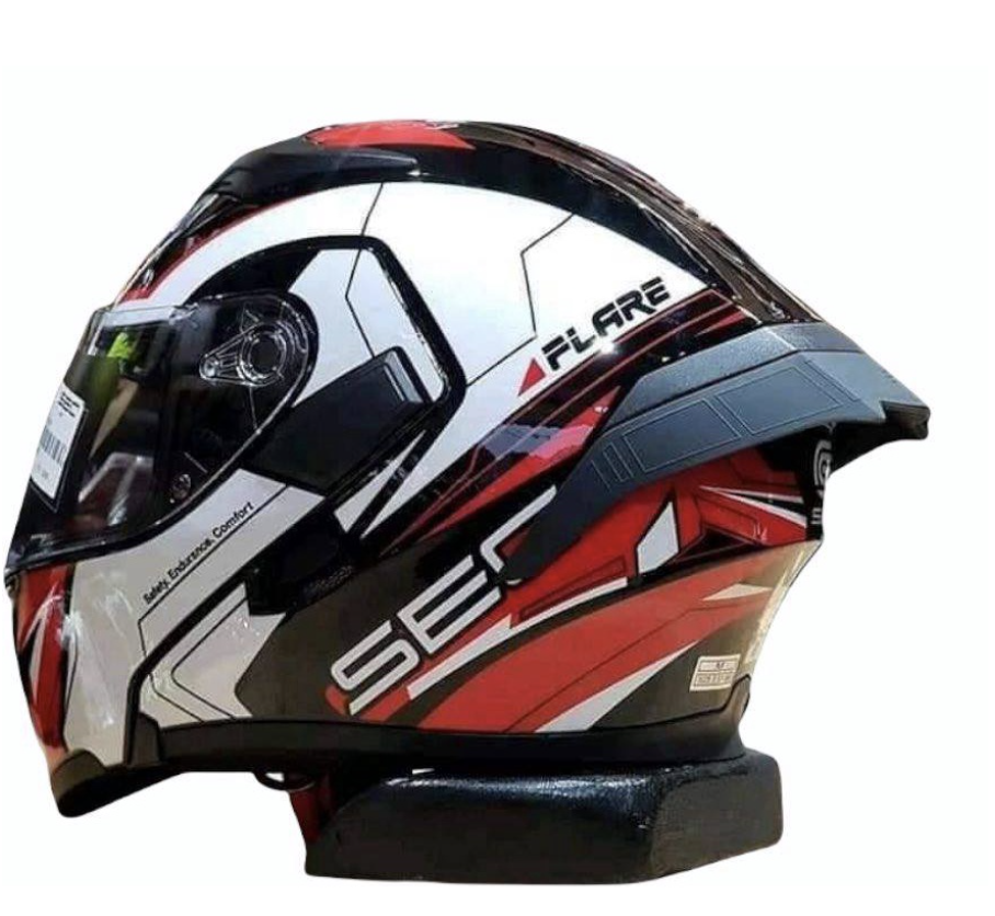 SEC Windstorm V2 Flare FullFace Modular Helmet (FREE SMOKE SPOILER