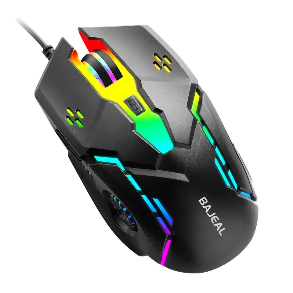 Computer mouse cheap glowing gaming mouse USB wired RGB backlight