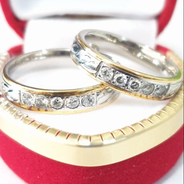 white gold couple ring price