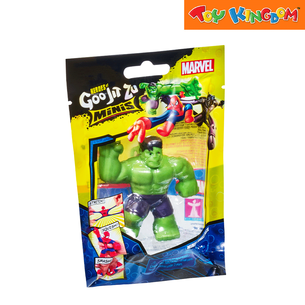 Heroes of Goo Jit Zu Marvel Season 4 Hulk Mini Stretchable Figure ...