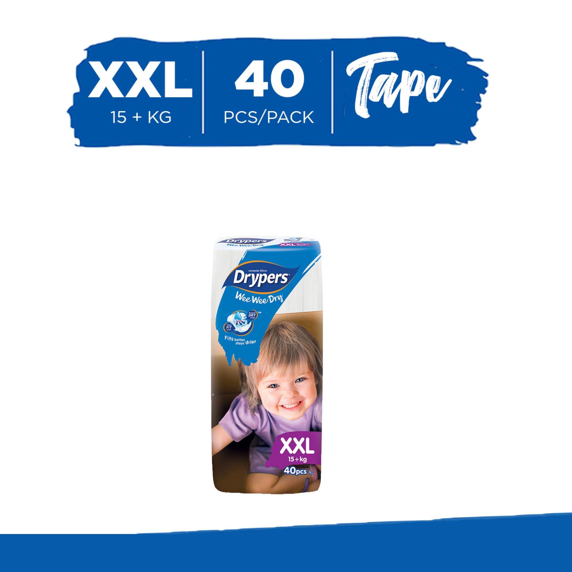 Drypers Wee Wee Dry Mega Pack Xxl - Tape Diapers