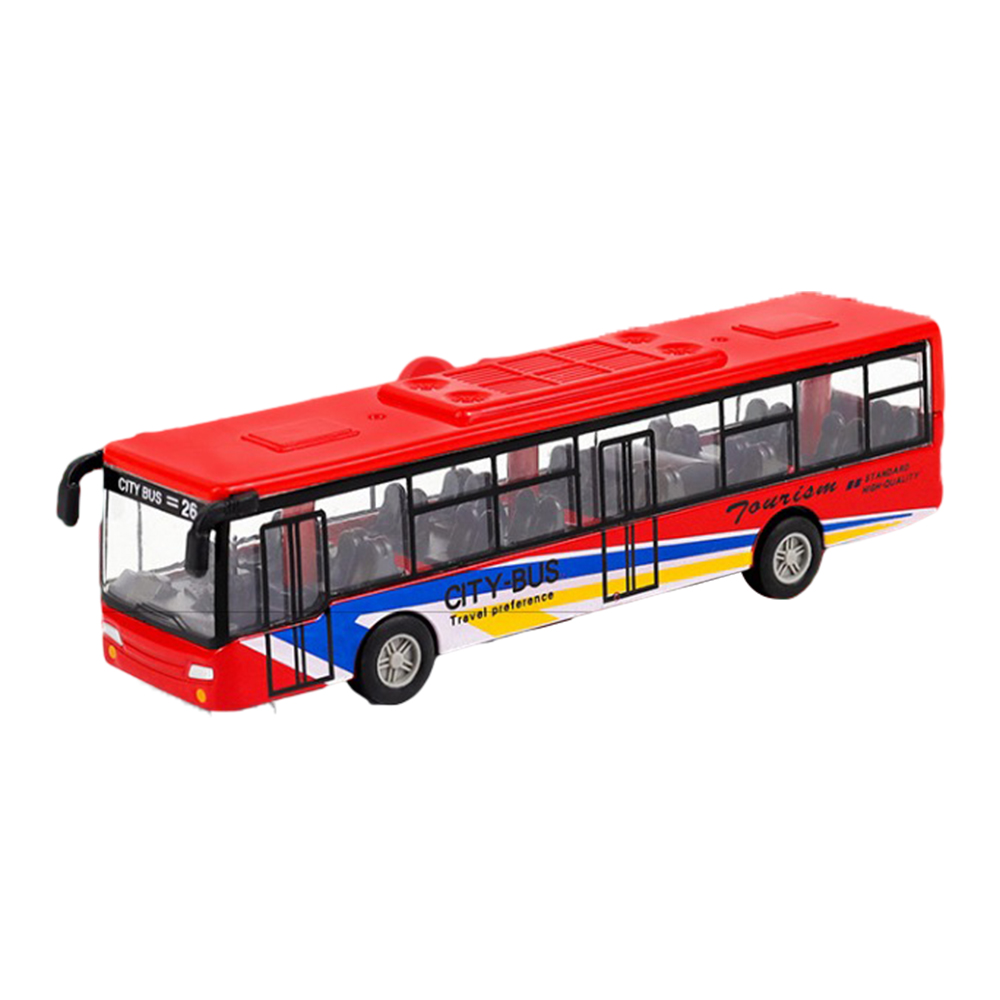 Alloy Mini Simulation Pull Back Car Bus Model Desktop Decor Kids ...