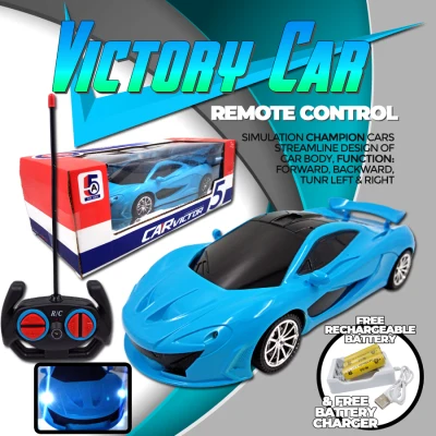 Victory Car R/C FREE BATTERIES & CHARGER Simulation Champion Car RC Battery Operated with Lights Remote Control Toys for Kids Toys for Boys