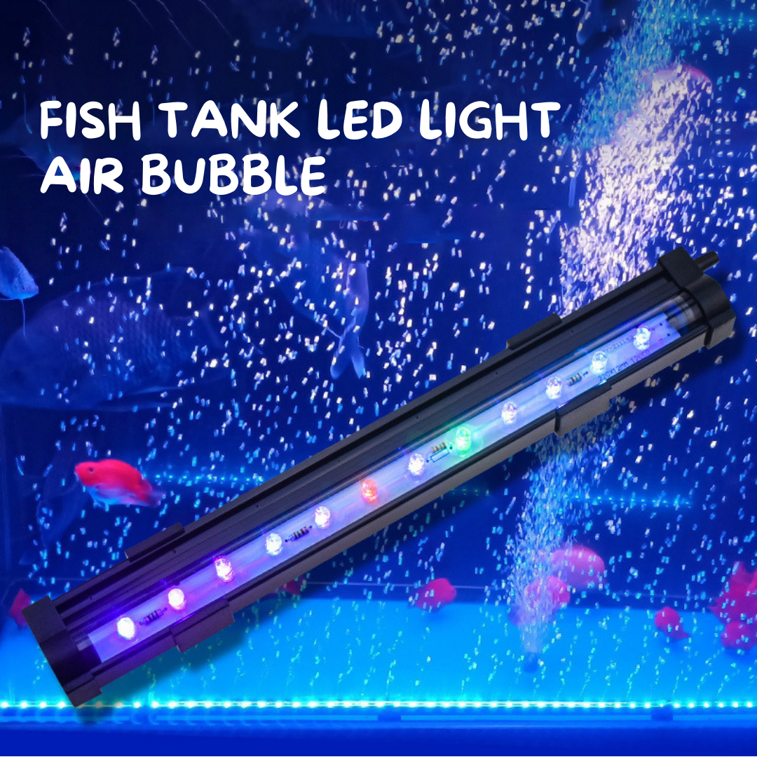 COD 2 in 1 Aquarium Multicolor Fish Tank LED Lights Waterproof Fish