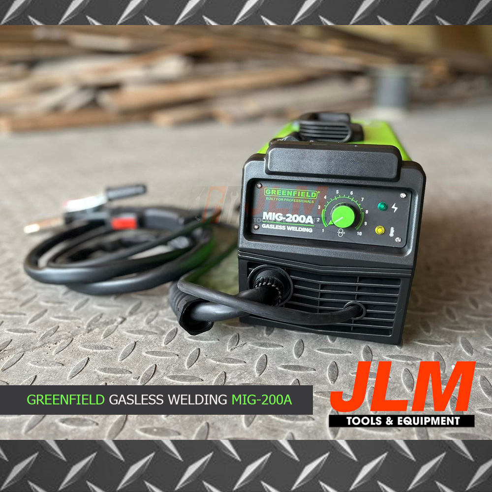 GREENFIELD GASLESS INVERTER WELDING MACHINE MIG 200A HIGH QUALITY HEAVY