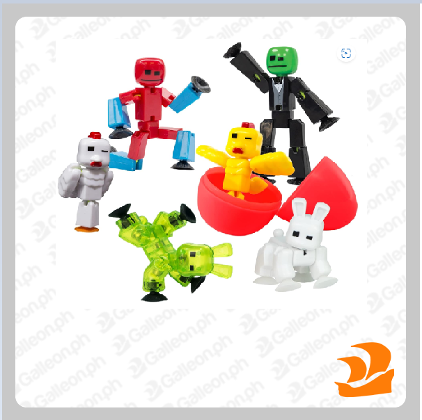 Zing Stikbot Easter 6 Pack Blind Pack, Set of 6 Mystery Color Stikbot  Collectable Action Figures, Includes 2 Stikbots, 2 Bunnies, and 2 Chickens