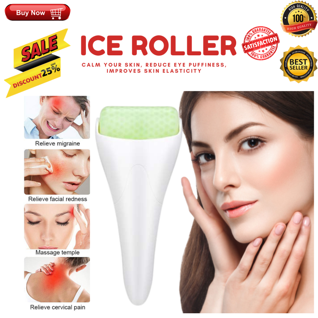 🔥🔥BEST SELLING Face Cool Ice Roller MEGASALE Massager Skin Lifting