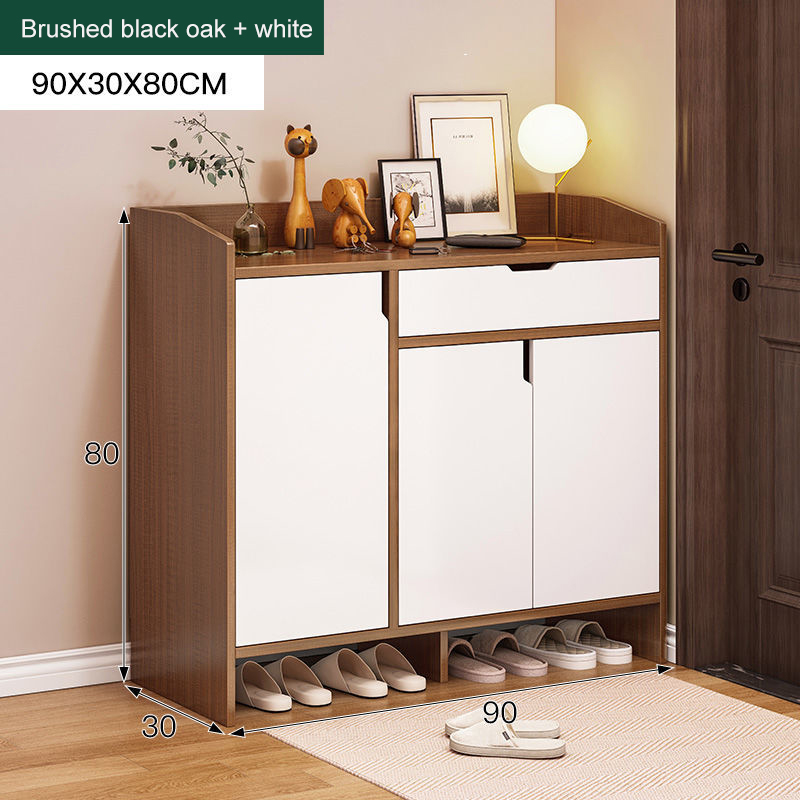 Exinhome Shoe Wood Flip Shoe Cabine Storage Shoe Rack Organize Large Storage shoe