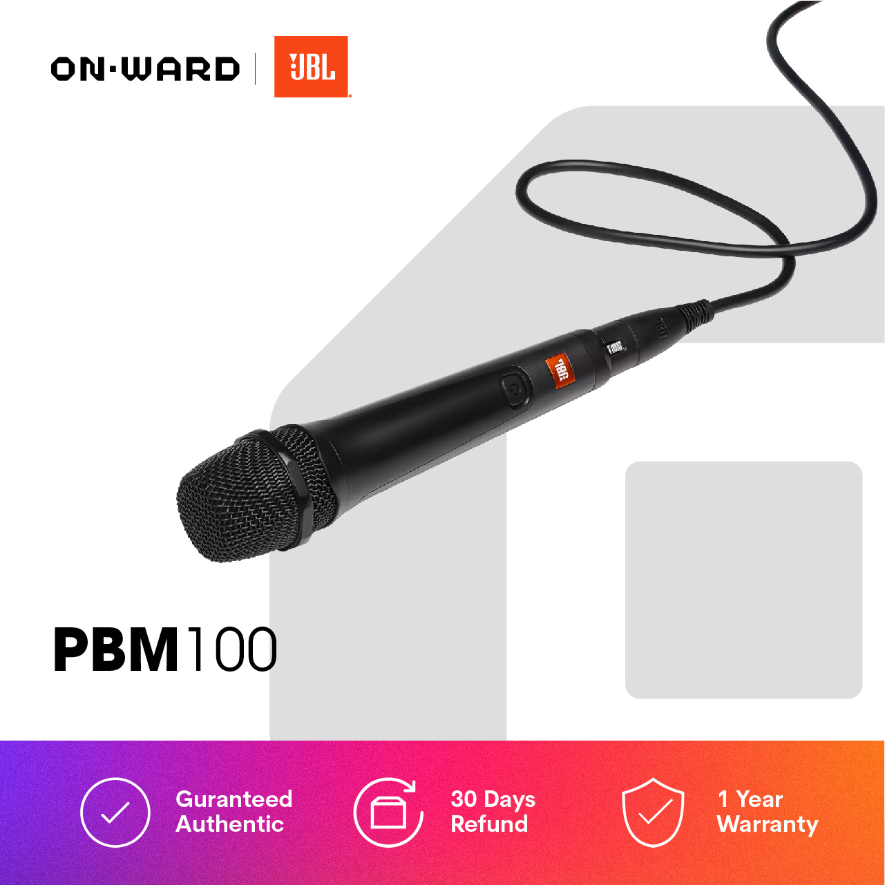 JBL PBM100 Wired Microphone Wired Dynamic Vocal Mic with Cable Lazada PH