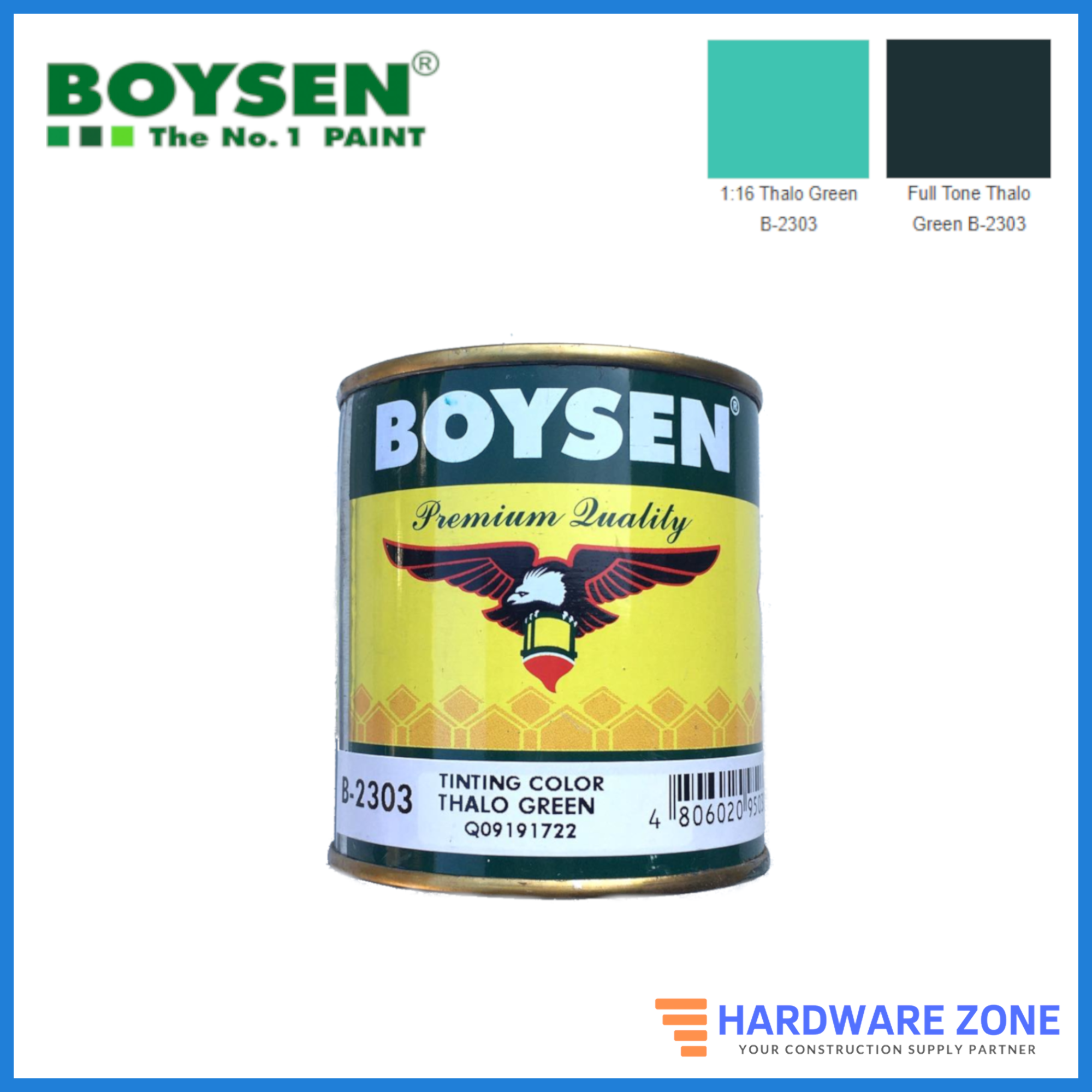 Boysen Latex Color Thalo Green 1/4L | ubicaciondepersonas.cdmx.gob.mx