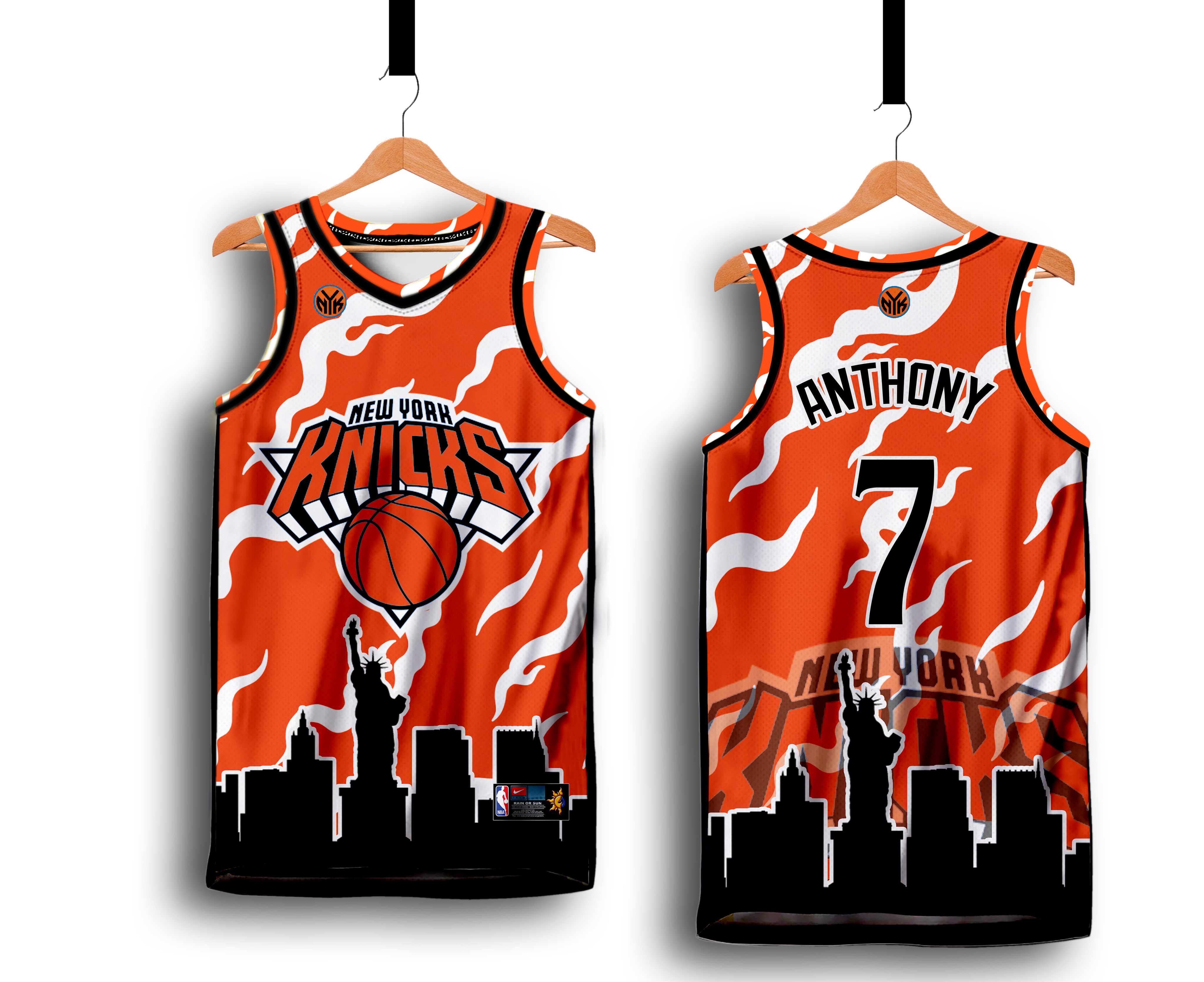 New york basketball jersey high quality sublimation sando for mens