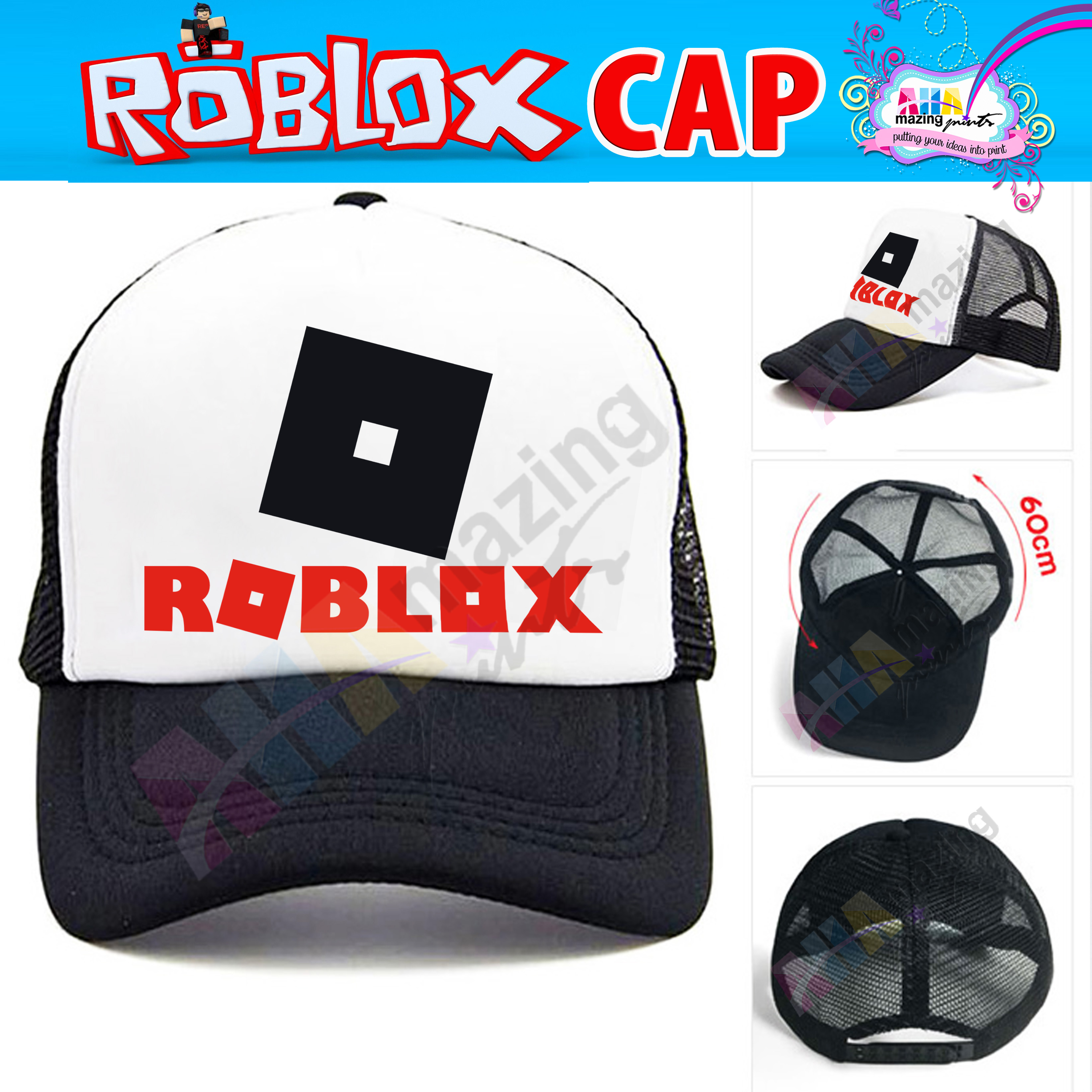 Roblox V4 Adjustable White Black Hat Cap Kids Fashion Top Boys Little Boys And Girls Unisex Statement Casual Custom Children Wear Baby Cute Trending Viral Ootd High Quality Birthday Christmas - roblox black top hat