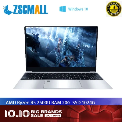 【Local Warranty】ZSCMALL [1 years warranty] new product R5 2500U computer Laptop game book 2021 Ruilong R5 thin and student portable 15.6 inch metal portable R5 ultra-thin course is a super book PUBG office Online learning