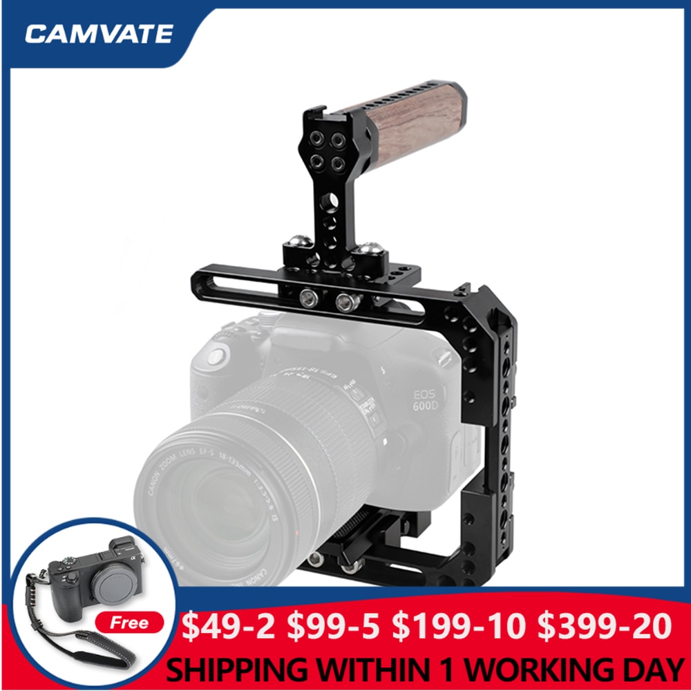 CAMVATE Universal Camera Cage Rig With Manfrotto Quick Release