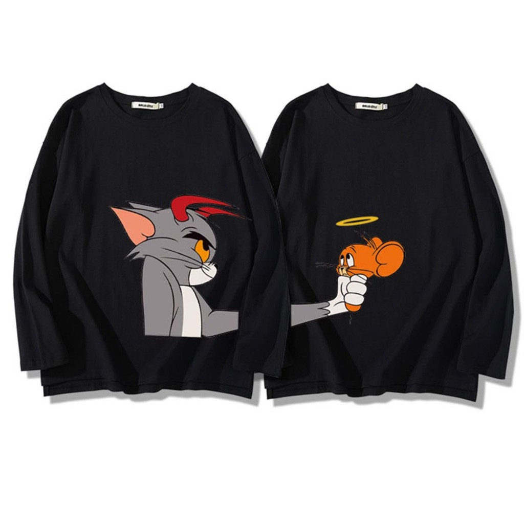 Couple t shirts tom and jerry Clearance