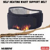 Adjustable Self Heating Waist Support Belt for Back Pain Relief